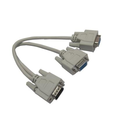 China UL Certificated VGA Y Splitter Cable Split 1 VGA to 2VGA,VGA Y extension cable for sale