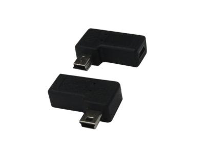 China USB MINI 5P male to female 90 degree angled adapter,MINI 5P USB Adapter for sale