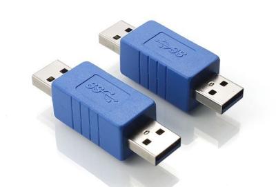 China Portable USB 3.0 converter adapter,USB3.0 AM TO AM Adapter 180degree adapter for sale