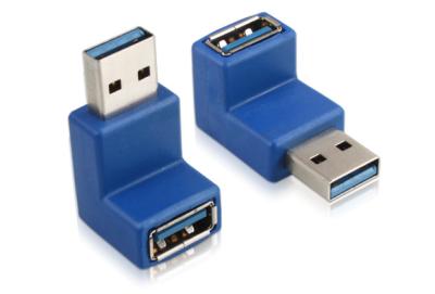 China new angle 90 degree USB 3.0 adapter, USB A male to A female adapter for sale