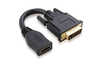 China HDMI female to DVI male short cable adapter gold plated connector for sale