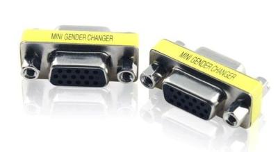China F/F FEMALE DB15 HD VGA/SVGA KVM MINI Gender Changer Adapter for sale