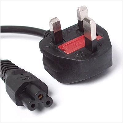China Power Cord UK Plug to C5 Clover Leaf CloverLeaf Lead Mickey Mouse1.8m Cable for sale