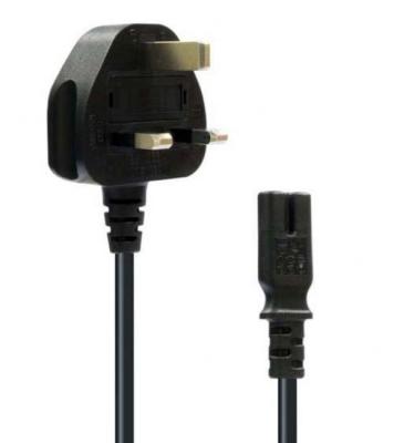 China BS Certificated Power Cord UK Plug to Figure 8 Fig of 8 Lead Cable C7 5m for sale