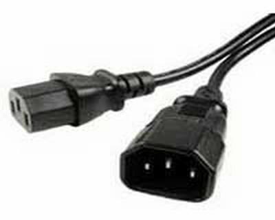 China Power Extension Cable IEC Male to Female UPS Lead C14 to C13 0.5m for sale