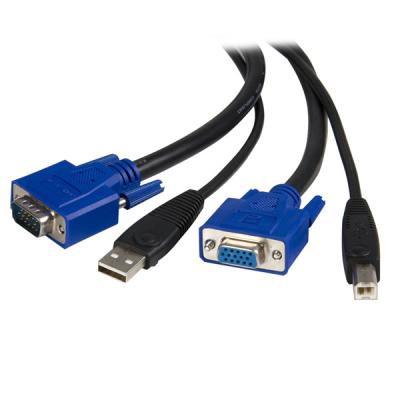 China 6ft USB VGA 2in1 KVM Cable for any computer equipped with a USB Keyboard and Mouse for sale