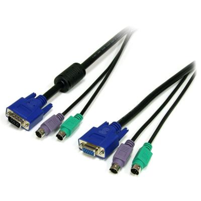 China 6 ft 3 in 1 PS/2 KVM Cable with high quality for sale