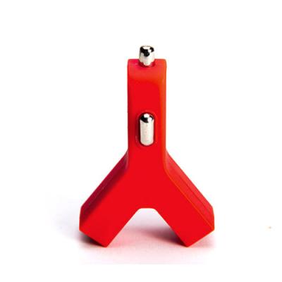 China Cigarette lighter socket car charger stylish Y Shape style charger3.1A dual USB 2 port Red for sale