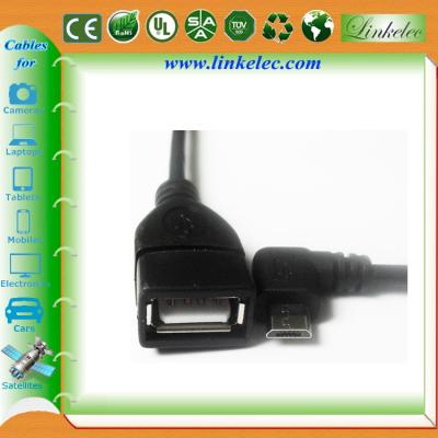 China micro angled usb otg cable for sale