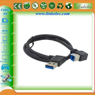 China USB 3.0 Right Angle A to B Cable ,USB3.0 printer cable for sale