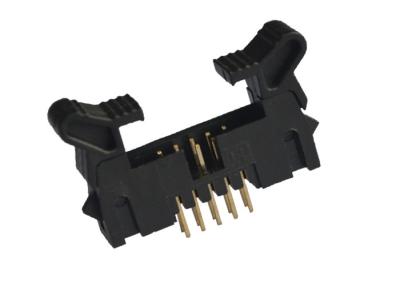 China 3A Long Latch Circuit Board Header Connector 10 Pin Vertical Trough Hole for sale