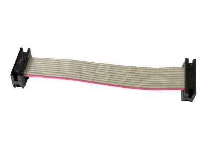 China 2.0mm IDC Shielded Flat Ribbon Cable 10 Pin Variable Length Gray Color for sale