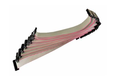 China Material plano del PVC del Pin de la echada 20 de las asambleas de cable de cinta del tablero IDC del PWB 2.54m m en venta