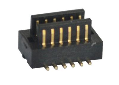China Black H2.0 Mm Surface Mount 2*6 Pin Board To Board Connector 0.8Mm Pitch Male SMT Type for sale