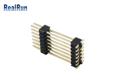 China PA6T Male Pin Header Connector Dual 7P SMT Connector Gold Tin Plating for sale