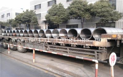 China 1.4923 Forged Sleeves Blanks Cylinder / Forging Pipe Max OD Is 2500mm for sale