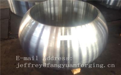 China Spherical Size Rough Turned Valve Forging ASTM A105 F304 F316 F51 F53 F60 for sale