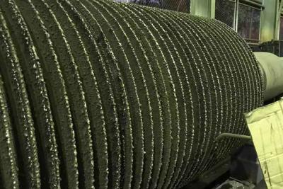 China máquina de soldadura de Sugar Milling Roller Hardfacing Overlay do comprimento de 2000mm à venda
