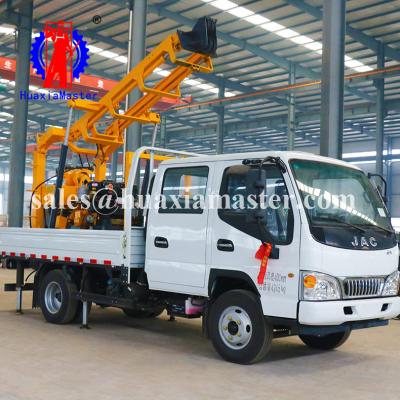 China truck-mounted water well drilling rigs hydraulic full automatic deep hole digging equipment XYC-200 price for sale