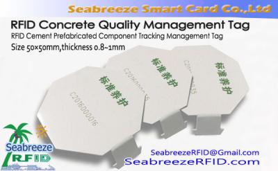 China RFID Cement Tracking Management Tag, RFID Concrete Quality Management Tag for sale