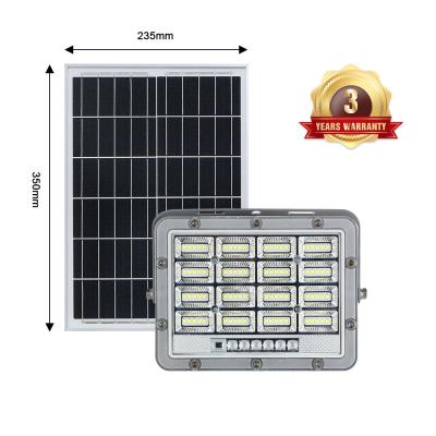 China Garden Led Solar Powered Flood Light  IP66 Remote Control Battery 100W 200W 300W for sale