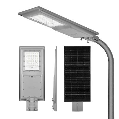 中国 モーションセンサーの街灯作り付け電池300wアルミニウムは1つの太陽LEDの街灯のすべてを統合した 販売のため
