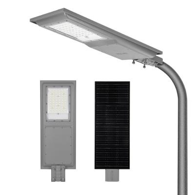 China 100W Solar Powered LED Street Lights ABS Housing SMD 2835 LED Chip 7000lm All In One for sale