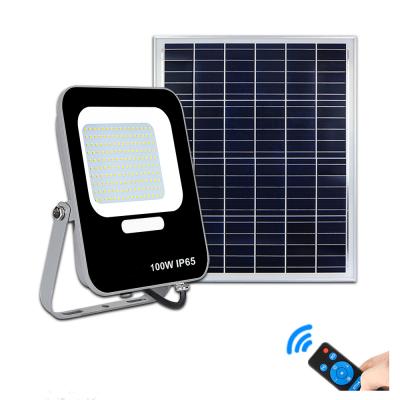 China KCD 100W 200W Solar Led Flood Light Outdoor IP65 Waterproof High Mast Exterior Road Lights for sale