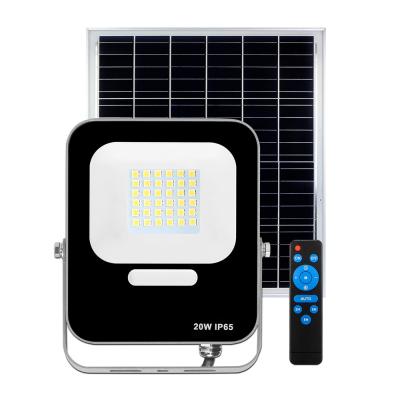 China Outdoor Solar Led Flood Light IP65 Waterproof High Mast All in One Road Lights for sale