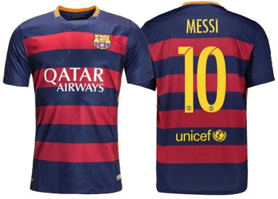 China Barcelona Player Version Mens Soccer Jerseys Thailand Home Messi Neymar Suarez for sale