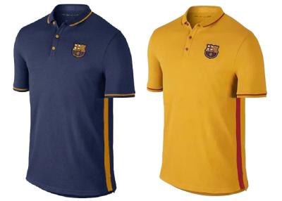 China Custom Embroidered Polo Shirts Barcelona Club Team For Adults for sale