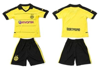 China Short Roma Kids Soccer Jersey Dortmund Arsenal Dry Fit Children Football Uniform for sale