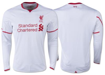 China Football Long Sleeve Soccer Jersey Mens Shirts Balance Liverpool FC Away for sale