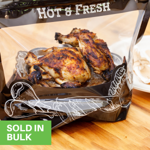 These bags for hot food easily holds large amounts of chicken wings. 