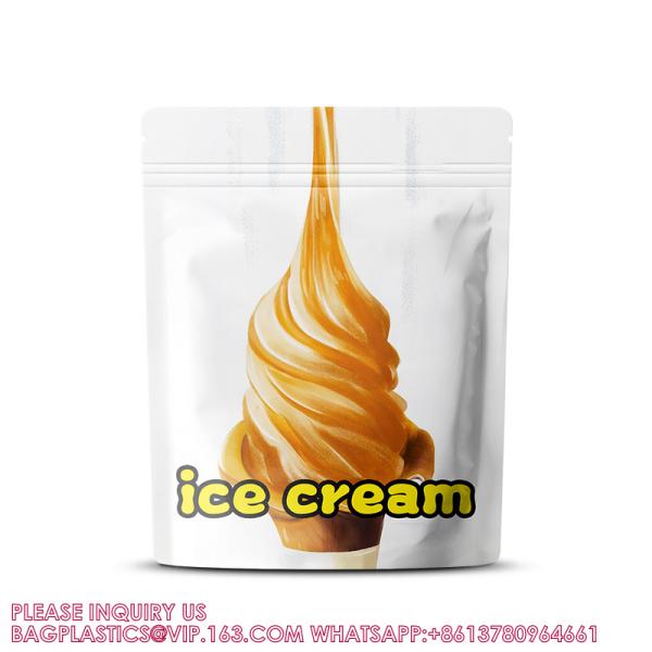 Quality Customized Print Ice Cream 7.0g 14g Stand Up pouch bags 3.5g Snack Aluminum Foil Packaging Pouch Mylar Bag for sale