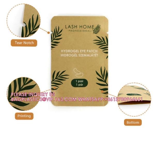 Quality Herbal Pouch, Tea Bag, Custom Printed Side Seal Laminated Pouch Kraft Paper for sale