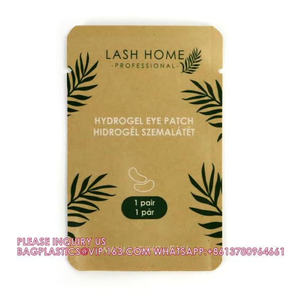 Quality Herbal Pouch, Tea Bag, Custom Printed Side Seal Laminated Pouch Kraft Paper Packing Packaging Bag for sale