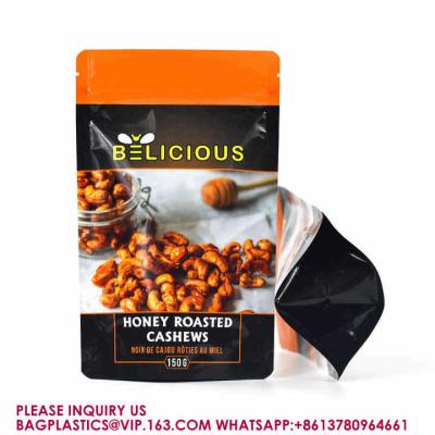 China Nuts Packaging Biodegradable Plastic Aluminum Foil Mylar Bags Zip Lock Stand Up Pouch for sale