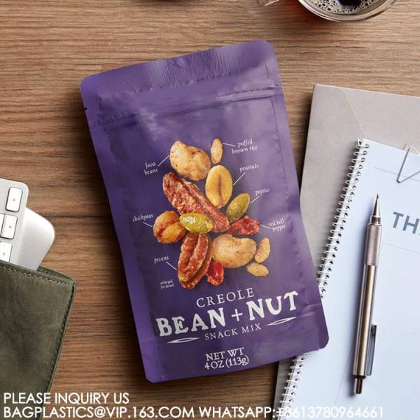 Quality Stand Up Pouch Heat Seal Plastic Food Package Nut Packaging Printed Mixed Nut for sale