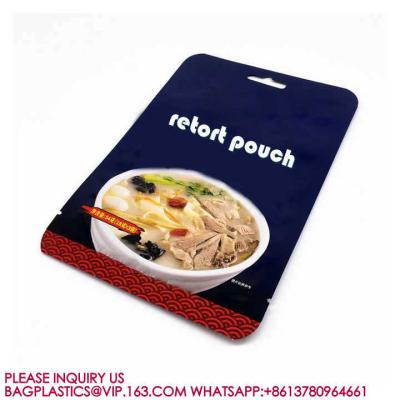 China Ready To Ship Bagease High Temperature Vacuum Bags Retort Pouch Bag For Ready Health Food for sale