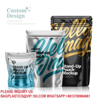 China Packaging Ziplock Bag Custom Printed Logo Aluminum Foil Mylar Bags Stand Up Zipper Pouch for sale