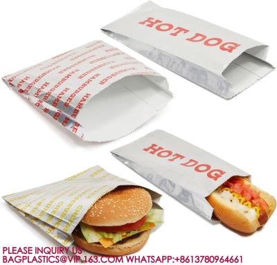 China Foil Paper Hot Dog Holders Hamburger Wrapper Combination Pack, Grease Resistant Food Bag for sale