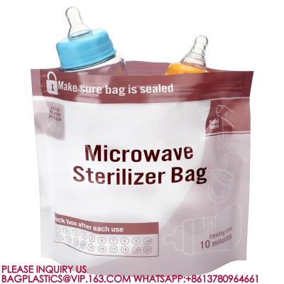 China Microwave Baby Bottle Sterilizer Bags Steam Sterilizing Bags Baby Bottles Baby Bottles for sale