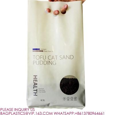 China 1kg 2kg 4kg 20kg Cat Litter Cat Paper Packaging Pet Food Bag Dog Food Treat Zip Lock for sale