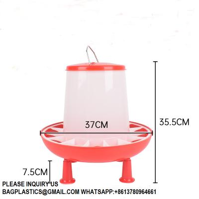 China Plastic Automatic Handle Poultry Feeder 1.5kg 3kg 6kg 9kg For Chicken Farm Feeding System for sale