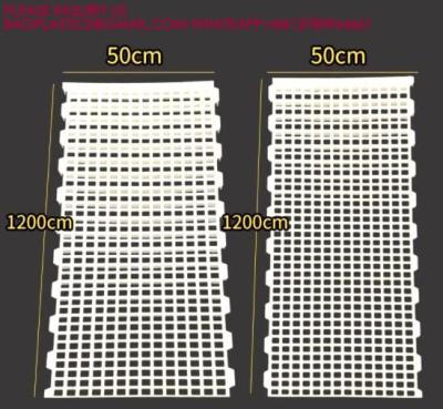 China Chicken Poultry Flooring 1200*500mm Duck Goose Floor Covering white color rabbit slat floor for sale