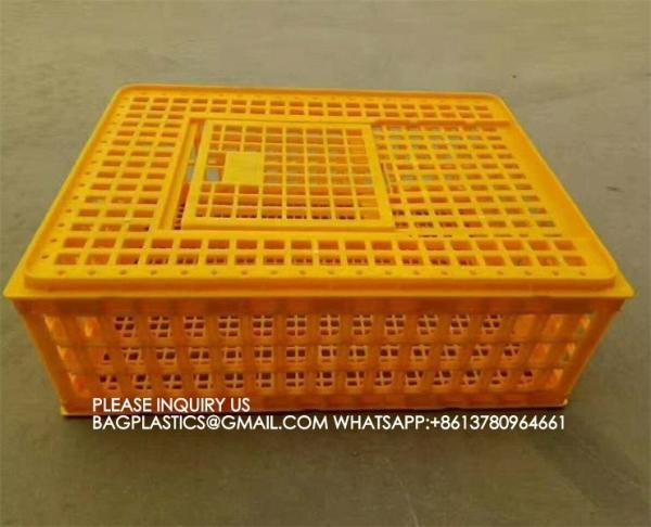 Quality Plastic Poultry Transport Cage Transport Box Transportation Crate Chicken, Duck, for sale