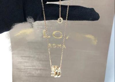 China Finished Adjustable 18K Gold Diamond Necklace For Valentine'S Day for sale