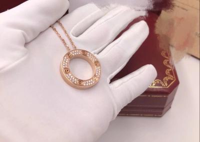 China oro Diamond Necklace de 0,34 quilates 18K en venta