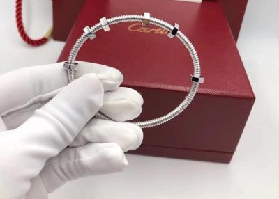 China Bracelete certificado parte alta do ouro branco de B6049617 18K, bracelete do ouro 18k para senhoras à venda